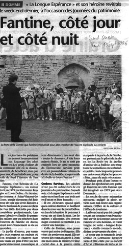 Journal SUD OUEST du 19 septembre 2006